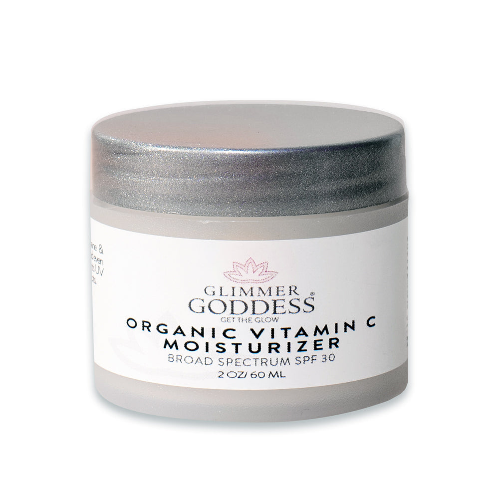 Organic Vitamin C Face Cream SPF 30 - Brightens and Tightens Skin